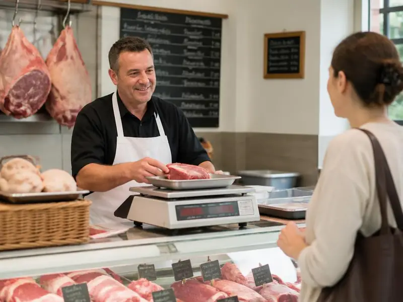 Boucherie, charcuterie & traiteur équipé par ECR Digiteck dans le Sud de la France